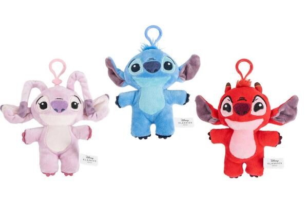 Disney Stitch 2D BagClip - 3-fach sortiert - 13 cm