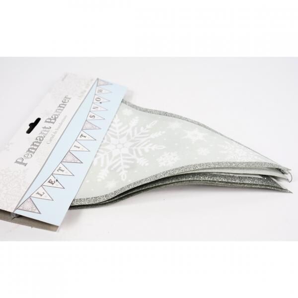 Fahnenlinie Let it Snow Textil 3 m