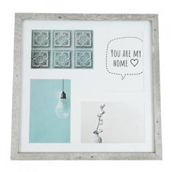 Fotorahmen 4 Passepartout Stein 10 x 15 cm