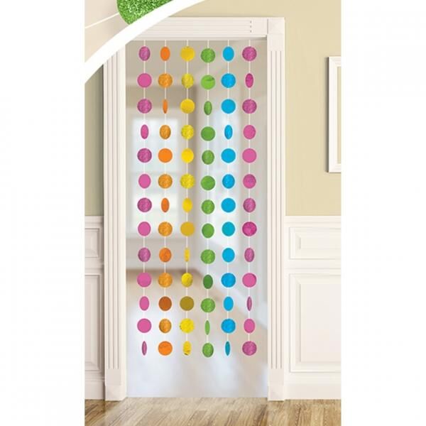 Hanging garland multicolor 213 cm 6 pieces