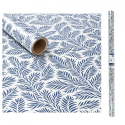 Horn Geschenkpapier Blätter blau 200 x 70 cm