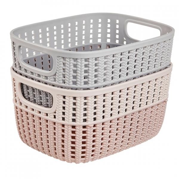 Keeeper Wäschekorb grau 23,5 cm 3,5 L