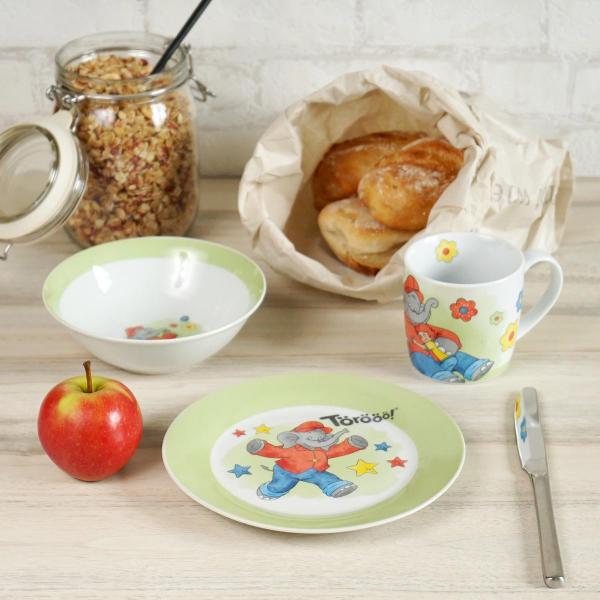Kindergeschirr Benjamin Bl&uuml;mchen Watercolor 3tlg.