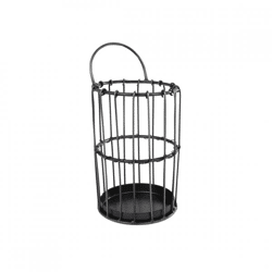 Basket Jill metal gray 17 cm