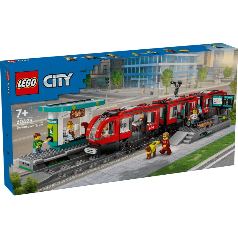 LEGO&reg; City 60423 - Stra&szlig;enbahn mit Haltestelle (811 Teile)