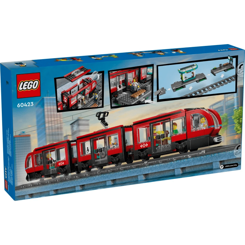 LEGO&reg; City 60423 - Stra&szlig;enbahn mit Haltestelle (811 Teile)