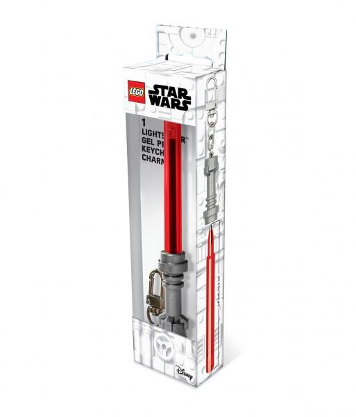 LEGO&reg; STAR WARS - Gelstift mit Clip &ndash; Lichtschwert Rot