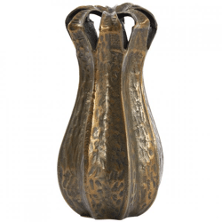 Licht und Wohnen Vase Abajo antike Bronze 43 cm