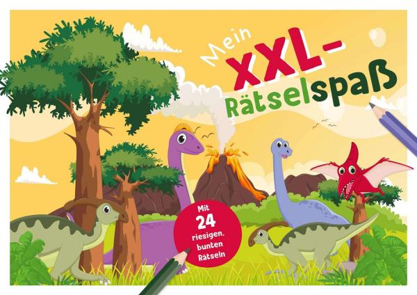 Mein XXL-R&auml;tselblock Dinosaurier