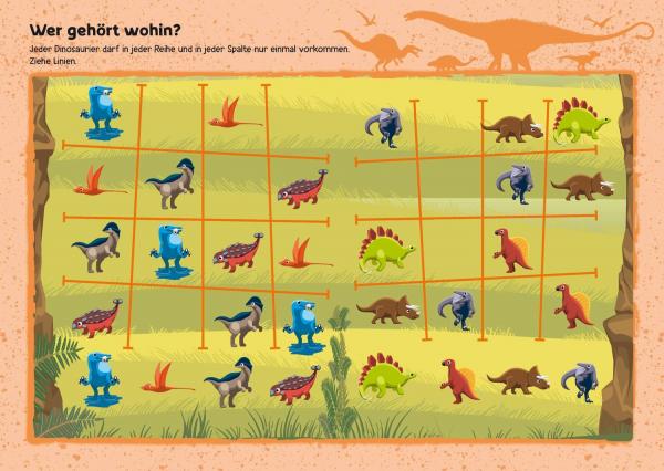 Mein XXL-R&auml;tselblock Dinosaurier