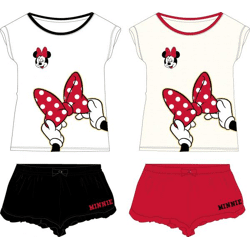 Minnie Mouse - Short pyjamas, red for girls - 2 assorted - 134-164 cm