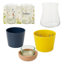 Mischpaletten B-Wohnglas und Dekoration