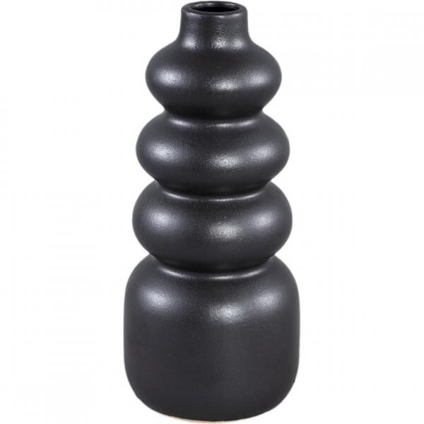 PTMD Vase Trina schwarz 25 cm
