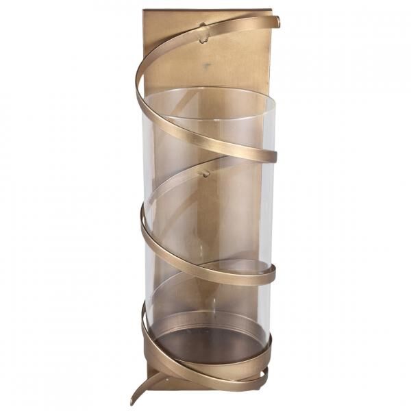 PTMD Wanddekoration Windlicht Haylie Messing 40 cm