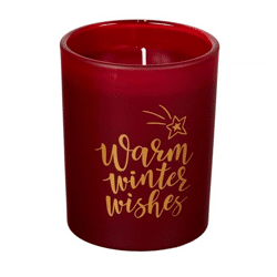 (R) Spaas Duftkerze im Glas Winter Wishes Fireside Warmth 9,5 cm.