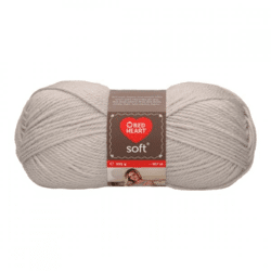 Red Heart Soft Acrylgarn grau 100 gr 167 m