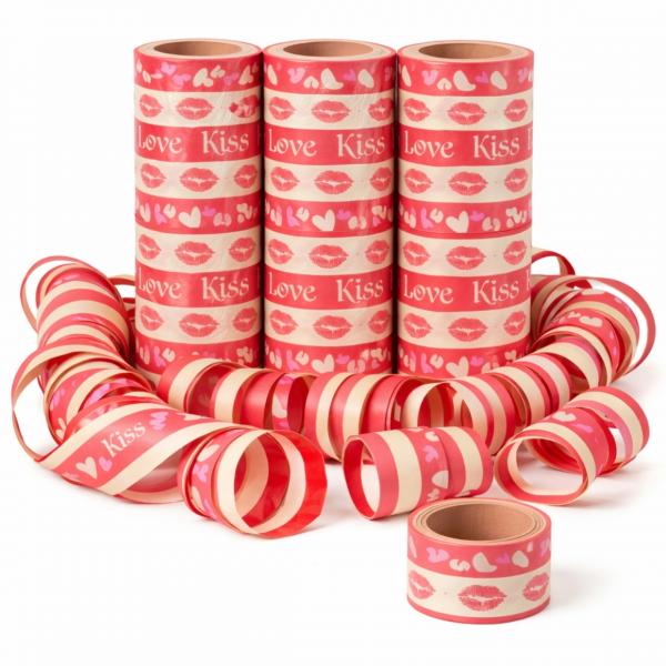 Serpentines kiss/love 4 meters set of 3