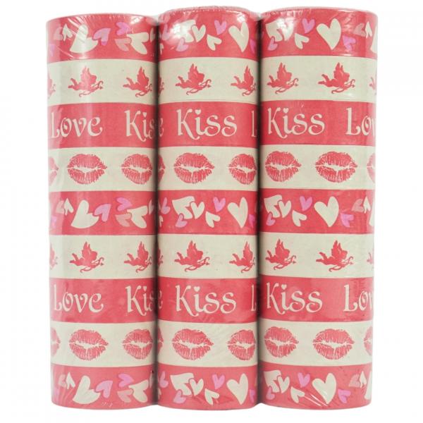 Serpentines kiss/love 4 meters set of 3