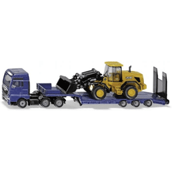 SIKU 1790 - MAN truck with JCB wheel loader and low loader - Model car