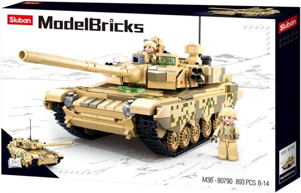 Sluban M38-B0790 - Model Bricks - Main battle tank