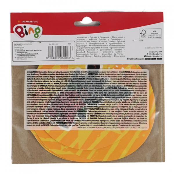 Spirale Anhänger Bing 60 cm Satz von 6