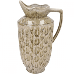 Vase Boa mit Henkel braun 45 cm