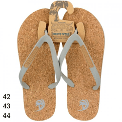 Waimea Herren Cork grau flip flops 3 sortierte Größen 64 Paar