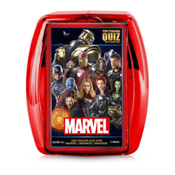 Winning Moves 63742 - Marvel Cinematic Universe (metallic case) Quiz - Card game