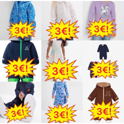 3,00€ Kinderbekleidung Mix Kategorie A neue Markenware Kleider Hosen Jeans Pyjamas Größen von Baby bis Teenager Barcode Verpackung Versand w