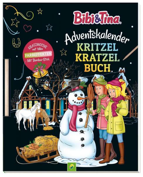 Bibi & Tina - Adventskalender Kritzel Kratzel Buch