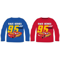 Disney Cars - Long sleeve T-shirt blue / red for boys - 2 assorted - 98-128 cm
