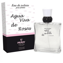 Eau de Toilette for woman 100ml agua viva de rosas - Prady