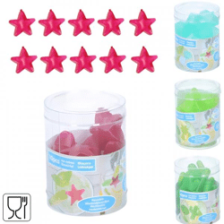 Ice cubes reusable 10 pieces 4 assorted
