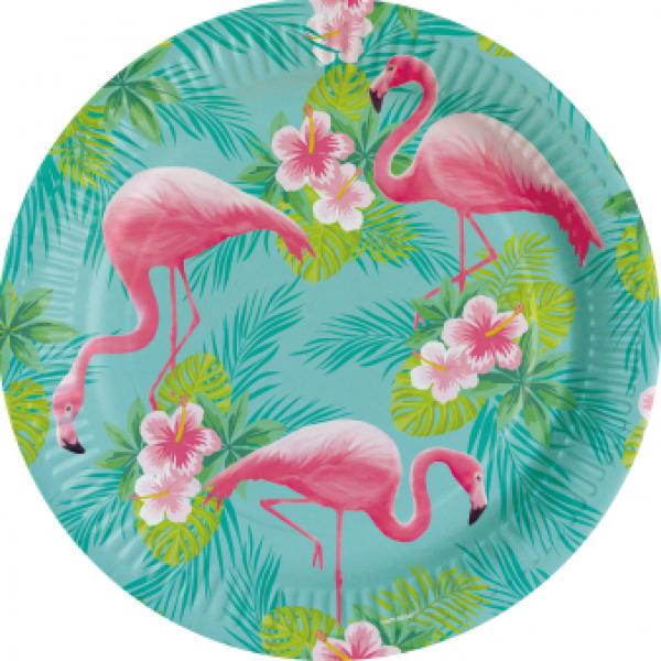 Flamingo Paradise - 8 Teller 23 cm