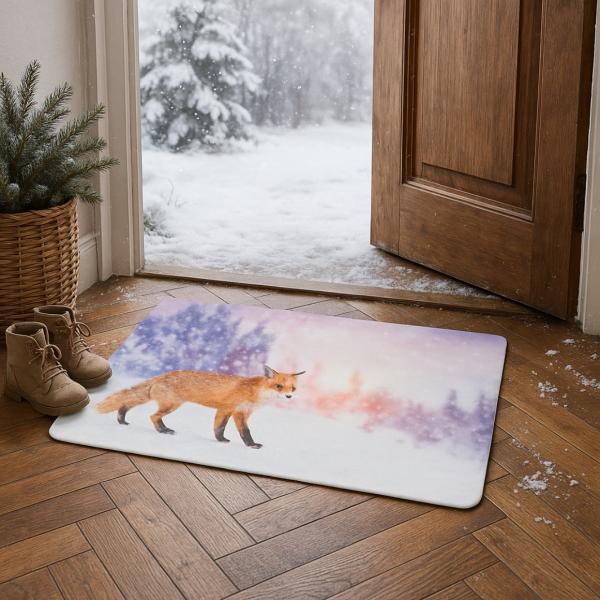 H&S collection Fußmatte Weihnachten Winter 58 cm 4 Stück sortiert