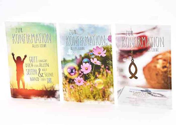 Konfirmationskarte - sortiert