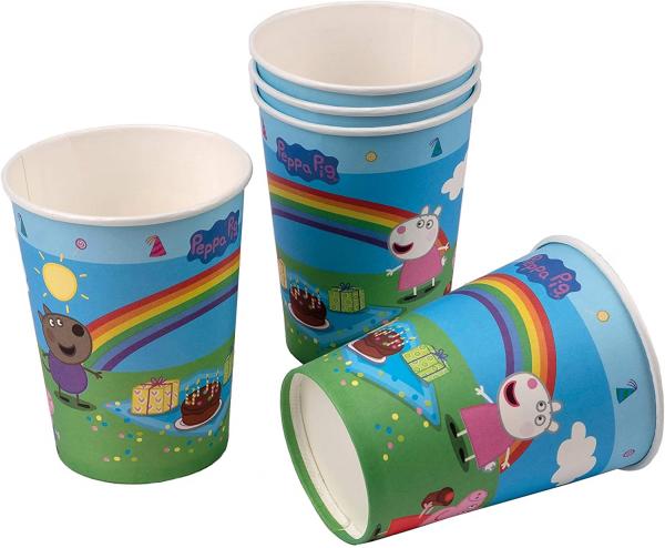 Peppa Pig - 6 Papp-Becher - 200 ml