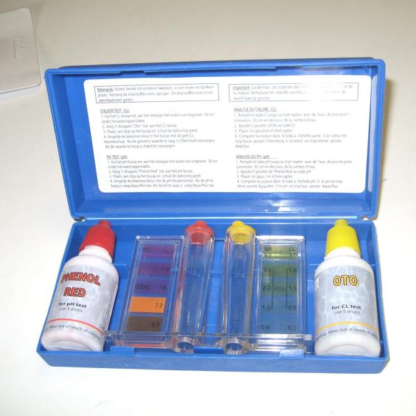 Pool water testkit oto and phenol