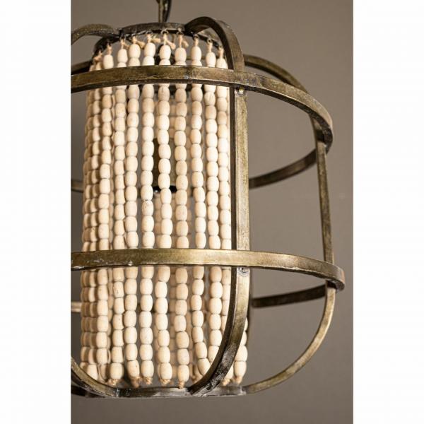 PTMD Hängeleuchte Juli Metall/Holz 46 cm