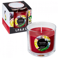 (R) Spaas Duftkerze im Glas Tropical Delight 8 cm.