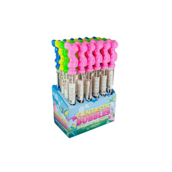 Bubble wand dinosaur in display - 4 assorted - 36 cm
