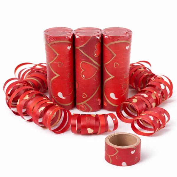 Bindegarn Herz rot 4 Meter 3er Set