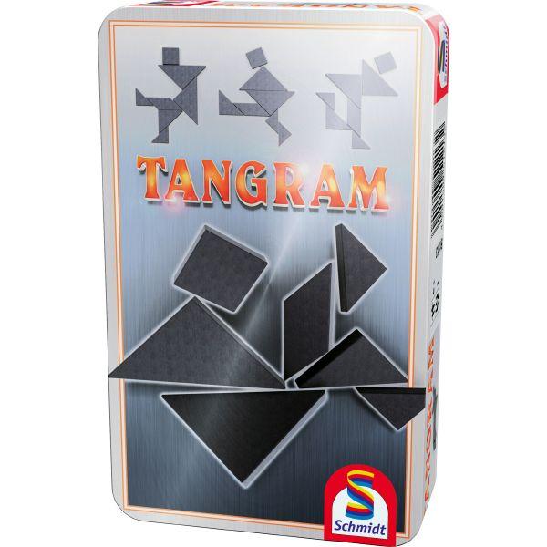 Tangram - Mitbringspiel in Metalldose