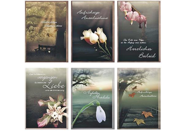 Funeral card with text - assorted
