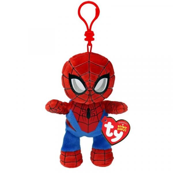 Ty 34010 - Marvel Spiderman - Schl&uuml;sselanh&auml;nger Soft - 12 cm