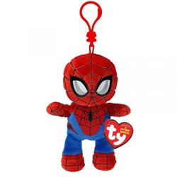 Ty 34010 - Marvel Spiderman - Schlüsselanhänger Soft - 12 cm