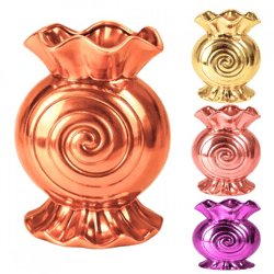Vaas Candy Spiral metallic 20 cm 4 assorti