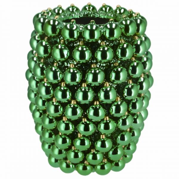 Vase Weihnachtskugel grün 32 cm