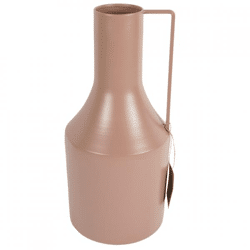Vase Bottle metal old pink 33,5 cm