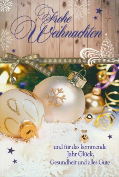 Weihnachtskarten - 100 St&uuml;ck - 8 Motive